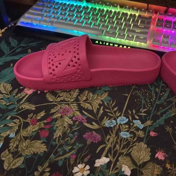 Hunter Women's Original Lightweight Moulded Slide Sandals, Pink Size 6 NEW - Picture 5 of 10